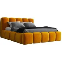 A&J MöbelLand GmbH Polsterbett SONIC-OM mit Bettkasten und Lattenrost (Bett mit Kopfteil. Lattenrost und Bettkasten .Viele Varianten zur Auswahl – wählen Sie Größe und Farbe!, TOP ANGEBOT), Länge: 220 cm Höhe Kopfteil: 100 cm