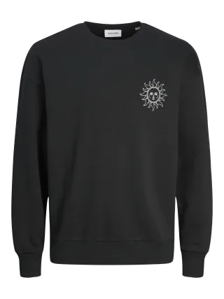 JACK&JONES - JJMYSTIC SWEAT CREW NECK black - Gr. - M