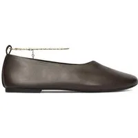 GINO ROSSI Gino Rossi Damen-Ballerinas Braun Gino Rossi-EO-V2198-73 Braun Dunkel Ballerina