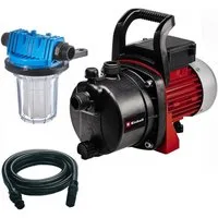Einhell Akku-Gartenpumpe Set Gartenpumpe GC-GP 6538 (650 W, 3,6 bar, 3.800 l/h + Wasserfilter