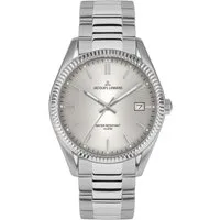 Jacques Lemans Quarzuhr Derby 50-3B, Armbanduhr,Herrenuhr,Damenuhr,Edelstahlarmband,bis 10 bar wasserd.