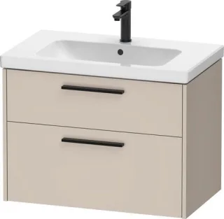 Duravit D-Code Waschtischunterschrank wandhängend Schubk. 2, DC46720BD910000