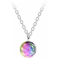 ALEXANDER YORK Kette mit Anhänger DISCOKUGEL, 2-tlg., 925 Sterling Silber