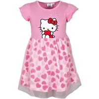 Hello Kitty Sommerkleid HELLO KITTY Kinder Mädchen Sommerkleid Kleid 100% Baumwolle, Gr. 92 bis 116