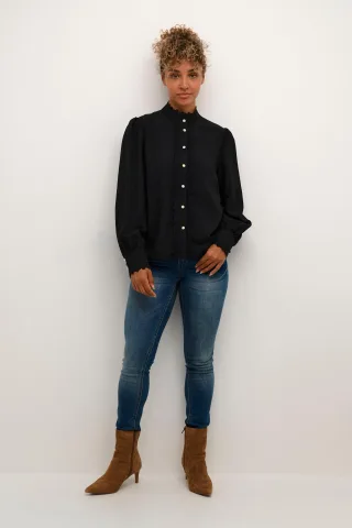 Langarm - Hemd Regular fit black