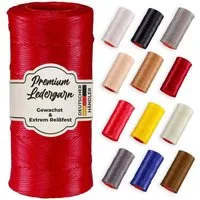 Langlauf Schuhbedarf Ledergarn gewachst 0,8mm - 250m Sattlergarn 100% Polyester Nähgarn