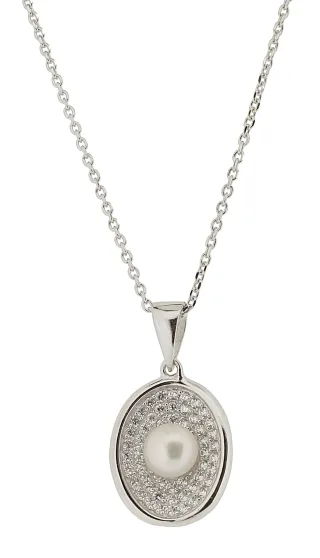 Orphelia Damen-Kette aus 925er Sterlingsilber mit Anhänger – Silber ZH-4605
