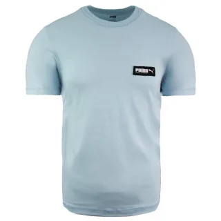 Puma entspannte Passform kurzärmelige Crew Neck Herrenblau Top 582687 18