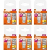 Osram LED-Leuchtmittel Osram LEDPIN30D CL 3W/827 G9 – Dimmbar, Warmweiß (6er-Pack), 6 St.