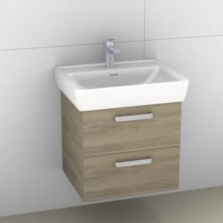 Artiqua 415 Waschtischunterschrank für Pro A 818952 Sanremo Eiche quer NB, 415-WU2L-L27-7144-428 415-WU2L-L27-7144-428