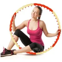 Sport-Knight® Hula-Hoop-Reifen Hula Hoop Reifen Premium, Magnet-Massage-Noppen Fitness (mit oder ohne Trainingsbuch erhältlich)