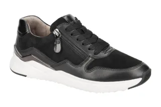 Gabor 53.480 - Damen Halbschuhe Schwarz mit weichem Innenfutter