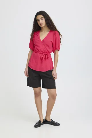Kurzarm-Bluse IHTAMIA Kurzarm-Bluse Regular fit