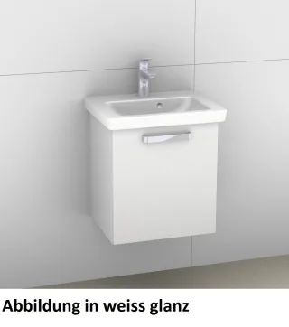 Artiqua 414 Waschtischunterschrank für Subway 2.0 7315F0 Weiß Hochglanz Select, 414-WUT-V79-L-7160-1 414-WUT-V79-L-7160-125