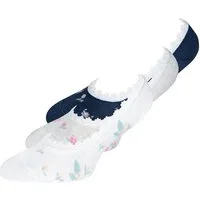 Ewers Sneakersocken Sneaker Socken 3er Pack Füßlinge Blümchen (3-Paar)