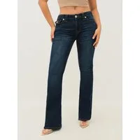 True Religion Bootcut-Jeans JOEY MID RISE FLARE FLAP Baumwollmischung, Flared fit