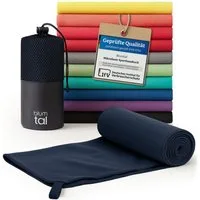 Blumtal Sporthandtuch Mikrofaser Handtuch - kompakte Mikrofaser Handtücher, Mikrofaser (inkl. Transporttasche, einzeln oder als Set verfügbar, 1-St), ultra leicht & schnelltrocknend, Reisehandtuch, Strandhandtuch