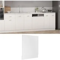 vidaXL Unterschrank Geschirrspülerblende Weiß 59,5x3x67 cm Holzwerkstoff