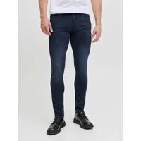 Jack & Jones Skinny-fit-Jeans JJILIAM Skinny Jeans mit Used-Waschung für schlanke Silhouette Abriebeffekte, modisch, skinny fit, Baumwollmischung