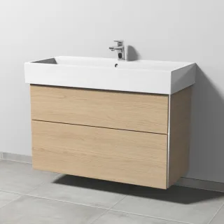 Sanipa 3way Waschtischunterbau zu Duravit Vero Air Waschtisch mit 2 Auszügen, Eiche-Nordic BR43548