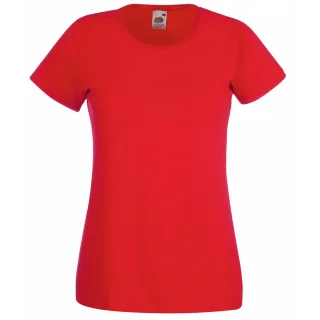 Fruit Of The Loom - T-Shirts mit kurzen Ärmeln - Damen (Rot)