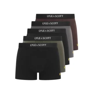 Lyle & Scott - "Henrick" Boxershorts für Herren, Baumwollmischung (5er-Pack) (Bunt)