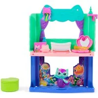 Spin Master Spielwelt Gabby’s Dollhouse: Der Film – Portal Raum Spa-tastisches Badezimmer, von Meerkätzchen, mit Katzenfigur
