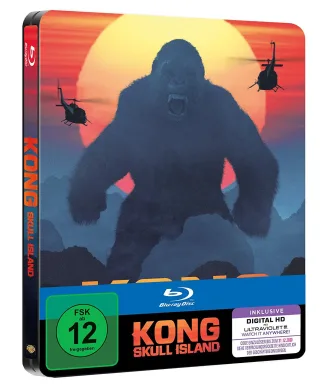 Kong: Skull Island - Exklusiv Limited Steelbook (1 Disc 2D) inkl. Digital Code [Blu-ray]