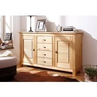 OTTO home Sideboard Rauna, Kommode, Landhausstil (B/T/H: 150/37/84 cm), Kommode, FSC®-zertifiziertes Massivholz, Breite 150 cm