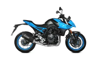 Sportauspuff Komplettanlage MIVV SR-1 Edelstahl BLACK Suzuki GSX-8R / GSX-8S Bj.2023-2024 EURO5/+ABE