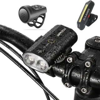 Astrolux® BC2 Double 800LM LED Bright Bike Light 2600mAh Battery IP64 Waterproof 5 Light Modes Type-C Rechargeable Bicyc