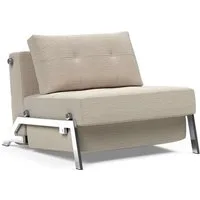 INNOVATION LIVING ™ Sessel CUBED Schlafsessel, bequem, hochwertige Verarbeitung, edle Chrom Füße