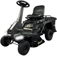 BRAST Rasentraktor Aufsitzmäher 5,15kW(7PS), Elektrostart, TÜV, Variable Geschwindigkeit, 61,00 cm Schnittbreite, 150L Fangkorb, für mittlere bis große Rasenflächen