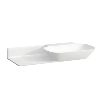 LAUFEN Waschtisch Ino 450x900x145, ohne Hahnloch, ohne Überlauf, Ablage links, weiss H8133010001121