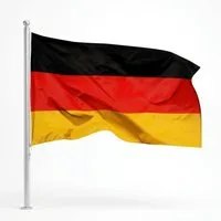 BAY-Sports Fahne Premium Deutschland Flagge - Deutsche Fahne - Deutschlandfahne 150 cm (1 Stück), Hissflagge für Fahnenmast, Inkl. 2 Messing Ösen, wetterfest