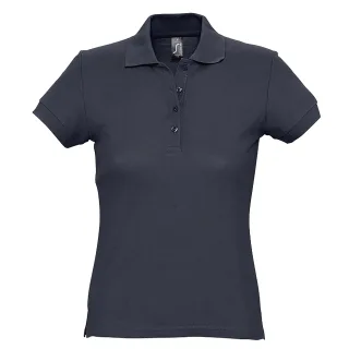 SOLS Womens/Ladies Passion Pique Short Sleeve Polo Shirt (Navy)