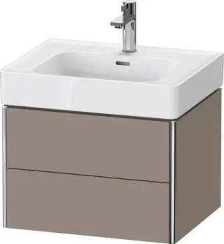 Duravit XSquare Waschtischunterbau wandhängend Basalt Matt 584x470x397 mm - XS4378043430000 XS4378043430000