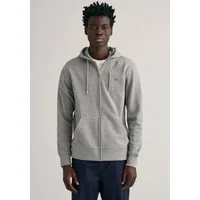 Gant Kapuzensweatjacke REG SHIELD FULL ZIP HOODIE mit Logostickerei auf der Brust