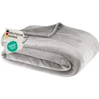 Wohndecke Kuscheldecke Cashmere Touch 150x200 cm Kiesel Grau Sofadecke, NYVI, Kuschelweiche Wohndecke fürs Sofa, Warm & Weich