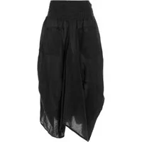 Vishes Maxirock Knöchel-Langer Luftiger Damen Sommer-Rock Einfarbig Sommerröcke Goa, Hippie, Boho Style