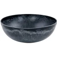Levandeo® Dekoschale, Schüssel Rund Ø25cm Schwarz Grau Schale Dekoschale Tischdeko
