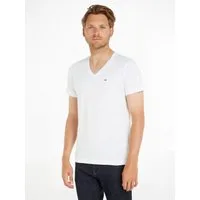 Tommy Jeans T-Shirt TJM ORIGINAL JERSEY V NECK mit V-Ausschnitt und dezenter Logo-Flag