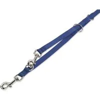 Nobby Hundeleine Führleine "Classic", blau, S, Nylon, 3-fach verstellbar