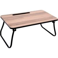 Mojawo Laptop Tablett Betttisch Frühstückstablett Serviertablett Laptoptisch Tablettisch, Holz