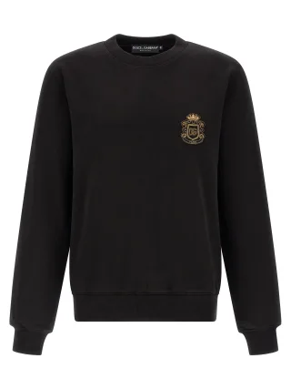 Dolce & Gabbana Schwarzes Baumwoll-Sweatshirt