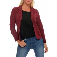 malito more than fashion Jackenblazer malito Damen Blazer klassisch, Sakko im Basic Look, Kurzjacke mit Sweat Blazer Jacke in Used Look Optik