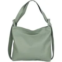 MIRROSI Beuteltasche aus Echtleder, Made in Italy, Shopper Tasche auch als Rucksack 2 in 1, Tragetasche (47x37x9cm) mit viel Stauraum