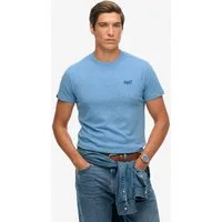 Superdry Rundhalsshirt ESSENTIAL LOGO EMB TEE aus Baumwolle und Single Jersey, Slim Fit, Kurzarm, hüftlang
