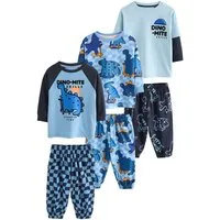 Next Pyjama Oversized Fit Schlafanzüge im 3er-Pack (6 tlg)
