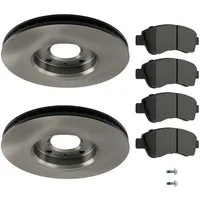 maXpeedingrods Bremsbelag, Bremsscheiben Bremsbeläge Vorne For Citroen C2 C3 Picasso C4 Cactus